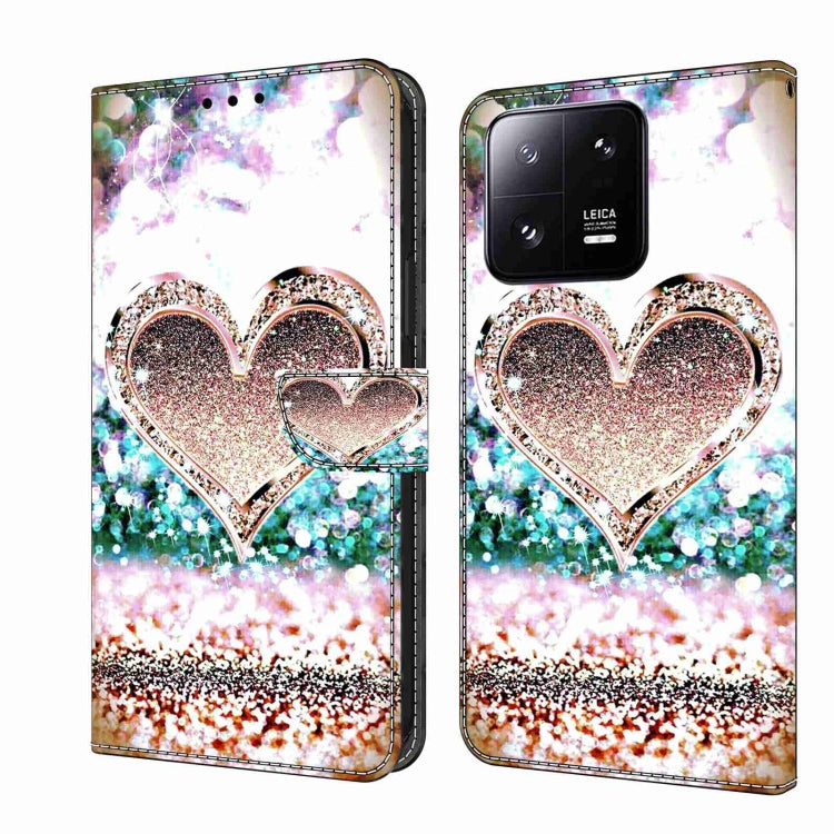 Crystal 3D Shockproof Protective Leather Phone Case, For Xiaomi 13 Lite, For Xiaomi 13 Pro