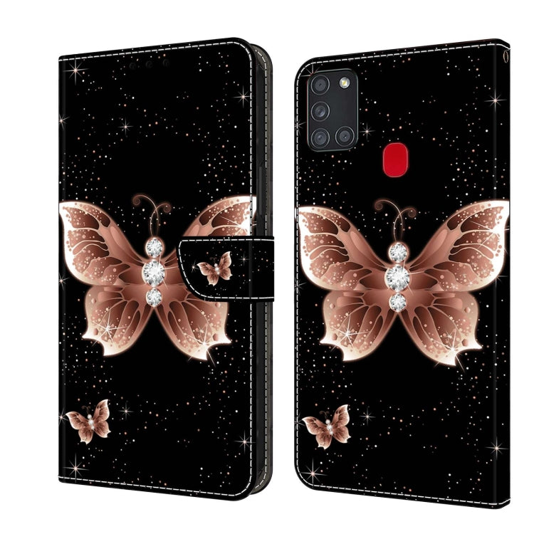 Crystal 3D Shockproof Protective Leather Phone Case, For Samsung Galaxy A21s, For Samsung Galaxy A71 4G