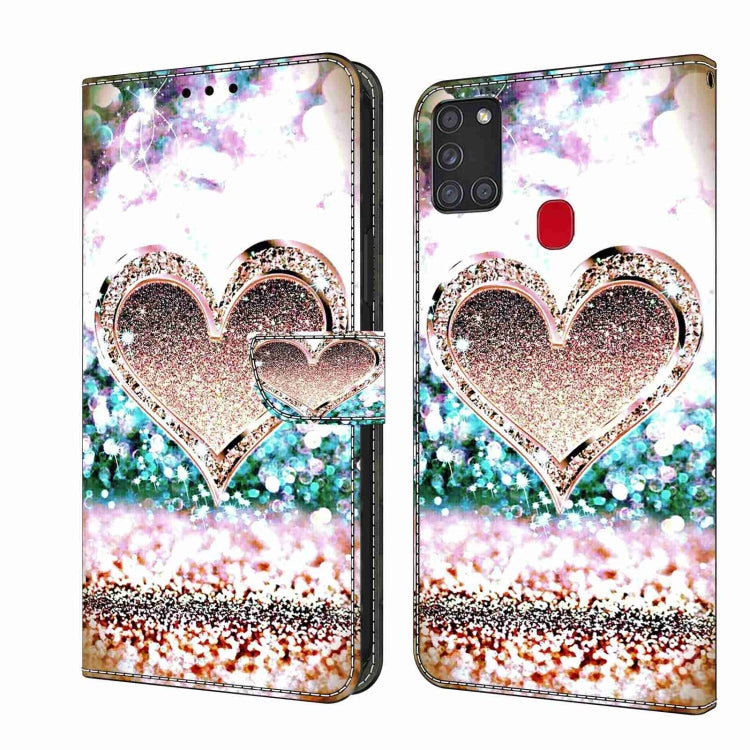 Crystal 3D Shockproof Protective Leather Phone Case, For Samsung Galaxy A21s, For Samsung Galaxy A71 4G