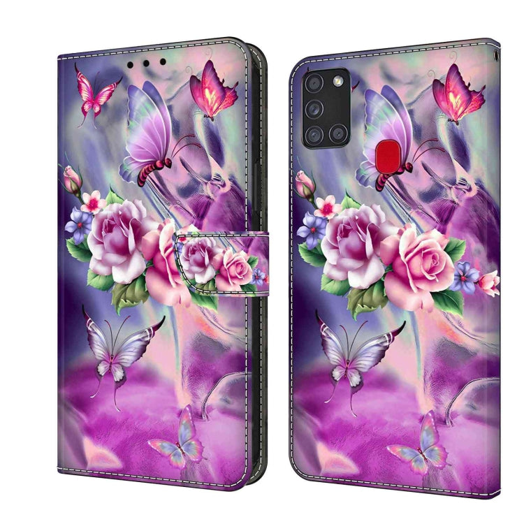 Crystal 3D Shockproof Protective Leather Phone Case, For Samsung Galaxy A21s, For Samsung Galaxy A71 4G