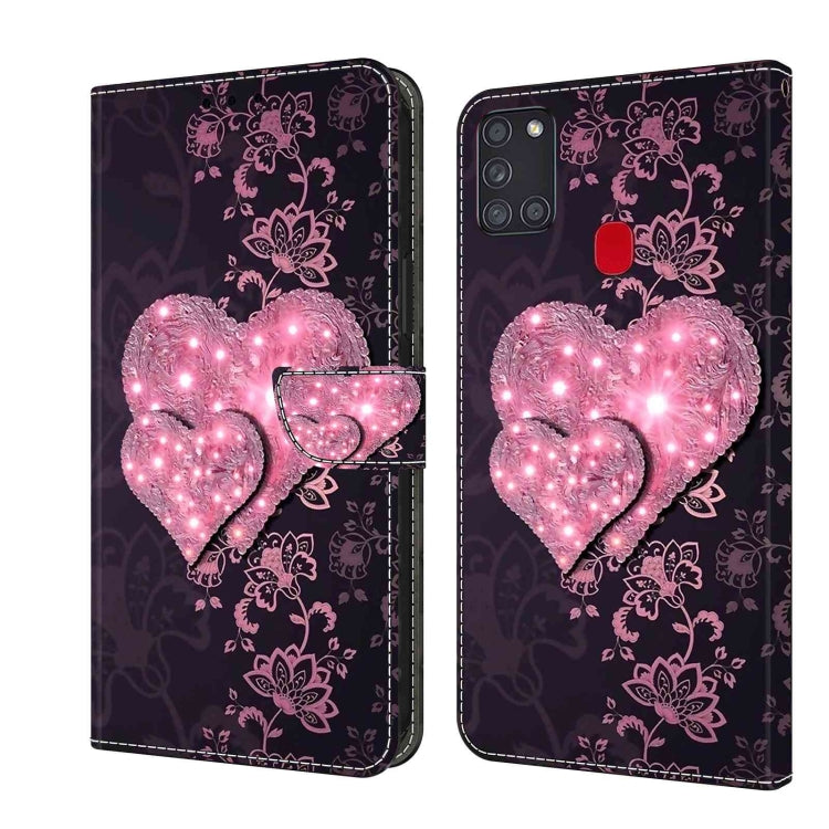 Crystal 3D Shockproof Protective Leather Phone Case, For Samsung Galaxy A21s, For Samsung Galaxy A71 4G