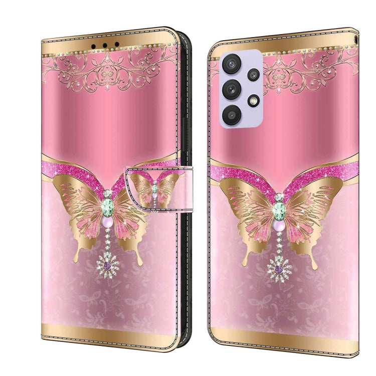 Crystal 3D Shockproof Protective Leather Phone Case, For Samsung Galaxy A32 5G, For Samsung Galaxy S21