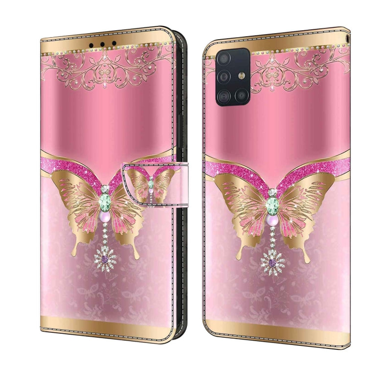 Crystal 3D Shockproof Protective Leather Phone Case, For Samsung Galaxy A21s, For Samsung Galaxy A71 4G