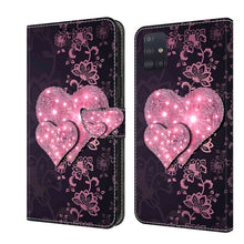 Load image into Gallery viewer, Crystal 3D Shockproof Protective Leather Phone Case, For Samsung Galaxy A21s, For Samsung Galaxy A71 4G