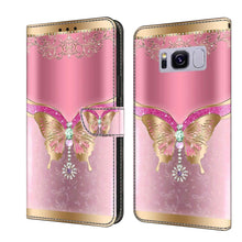Load image into Gallery viewer, Crystal 3D Shockproof Protective Leather Phone Case, For Samsung Galaxy S9, For Samsung Galaxy S8+