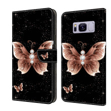 Load image into Gallery viewer, Crystal 3D Shockproof Protective Leather Phone Case, For Samsung Galaxy S9, For Samsung Galaxy S8+
