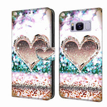 Load image into Gallery viewer, Crystal 3D Shockproof Protective Leather Phone Case, For Samsung Galaxy S9, For Samsung Galaxy S8+