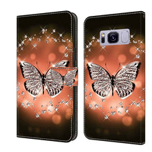 Load image into Gallery viewer, Crystal 3D Shockproof Protective Leather Phone Case, For Samsung Galaxy S9, For Samsung Galaxy S8+