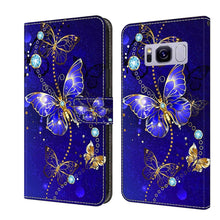 Load image into Gallery viewer, Crystal 3D Shockproof Protective Leather Phone Case, For Samsung Galaxy S9, For Samsung Galaxy S8+