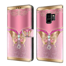 Load image into Gallery viewer, Crystal 3D Shockproof Protective Leather Phone Case, For Samsung Galaxy S9, For Samsung Galaxy S8+
