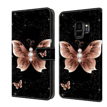 Load image into Gallery viewer, Crystal 3D Shockproof Protective Leather Phone Case, For Samsung Galaxy S9, For Samsung Galaxy S8+