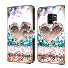Load image into Gallery viewer, Crystal 3D Shockproof Protective Leather Phone Case, For Samsung Galaxy S9, For Samsung Galaxy S8+