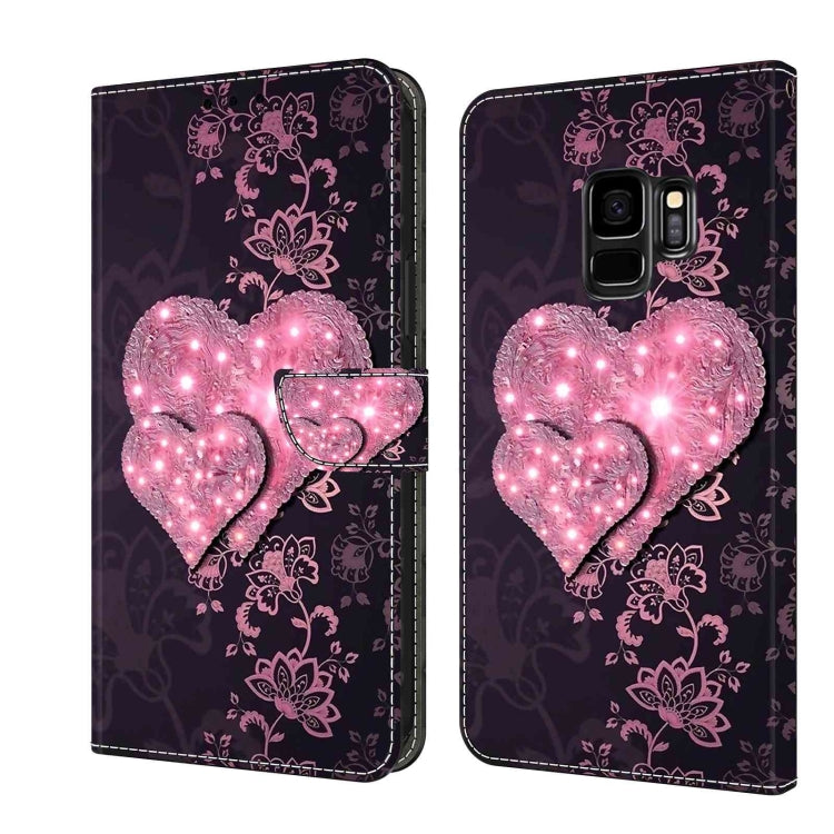 Crystal 3D Shockproof Protective Leather Phone Case, For Samsung Galaxy S9, For Samsung Galaxy S8+