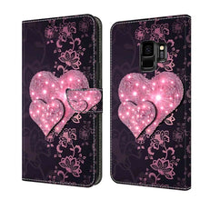 Load image into Gallery viewer, Crystal 3D Shockproof Protective Leather Phone Case, For Samsung Galaxy S9, For Samsung Galaxy S8+