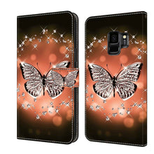 Load image into Gallery viewer, Crystal 3D Shockproof Protective Leather Phone Case, For Samsung Galaxy S9, For Samsung Galaxy S8+