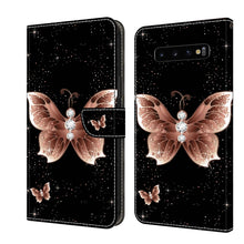 Load image into Gallery viewer, Crystal 3D Shockproof Protective Leather Phone Case, For Samsung Galaxy S10e, For Samsung Galaxy S10+
