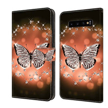 Load image into Gallery viewer, Crystal 3D Shockproof Protective Leather Phone Case, For Samsung Galaxy S10e, For Samsung Galaxy S10+