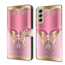 Load image into Gallery viewer, Crystal 3D Shockproof Protective Leather Phone Case, For Samsung Galaxy A22 5G, For Samsung Galaxy S21 FE 5G