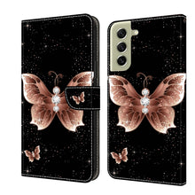 Load image into Gallery viewer, Crystal 3D Shockproof Protective Leather Phone Case, For Samsung Galaxy A22 5G, For Samsung Galaxy S21 FE 5G