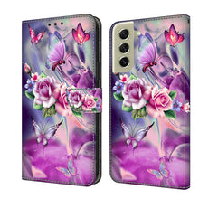 Load image into Gallery viewer, Crystal 3D Shockproof Protective Leather Phone Case, For Samsung Galaxy A22 5G, For Samsung Galaxy S21 FE 5G