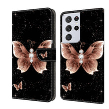 Load image into Gallery viewer, Crystal 3D Shockproof Protective Leather Phone Case, For Samsung Galaxy S21+, For Samsung Galaxy S21 Ultra