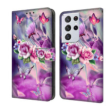 Load image into Gallery viewer, Crystal 3D Shockproof Protective Leather Phone Case, For Samsung Galaxy S21+, For Samsung Galaxy S21 Ultra