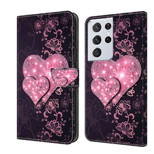 Load image into Gallery viewer, Crystal 3D Shockproof Protective Leather Phone Case, For Samsung Galaxy S21+, For Samsung Galaxy S21 Ultra