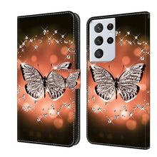 Load image into Gallery viewer, Crystal 3D Shockproof Protective Leather Phone Case, For Samsung Galaxy S21+, For Samsung Galaxy S21 Ultra
