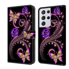 Load image into Gallery viewer, Crystal 3D Shockproof Protective Leather Phone Case, For Samsung Galaxy S21+, For Samsung Galaxy S21 Ultra