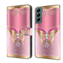 Load image into Gallery viewer, Crystal 3D Shockproof Protective Leather Phone Case, For Samsung Galaxy S22 Ultra, For Samsung Galaxy S22+
