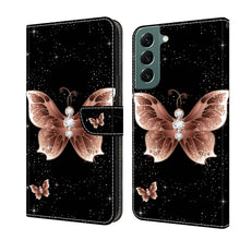 Load image into Gallery viewer, Crystal 3D Shockproof Protective Leather Phone Case, For Samsung Galaxy S22 Ultra, For Samsung Galaxy S22+
