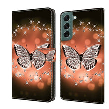 Load image into Gallery viewer, Crystal 3D Shockproof Protective Leather Phone Case, For Samsung Galaxy S22 Ultra, For Samsung Galaxy S22+