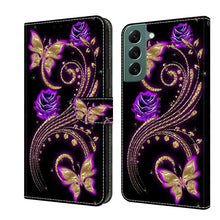 Load image into Gallery viewer, Crystal 3D Shockproof Protective Leather Phone Case, For Samsung Galaxy S22 Ultra, For Samsung Galaxy S22+