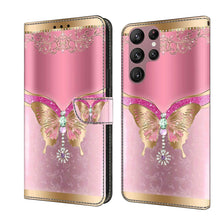 Load image into Gallery viewer, Crystal 3D Shockproof Protective Leather Phone Case, For Samsung Galaxy S22 Ultra, For Samsung Galaxy S22+