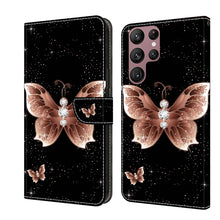 Load image into Gallery viewer, Crystal 3D Shockproof Protective Leather Phone Case, For Samsung Galaxy S22 Ultra, For Samsung Galaxy S22+