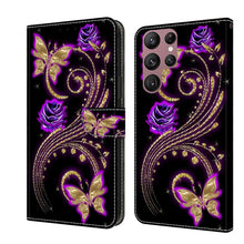 Load image into Gallery viewer, Crystal 3D Shockproof Protective Leather Phone Case, For Samsung Galaxy S22 Ultra, For Samsung Galaxy S22+