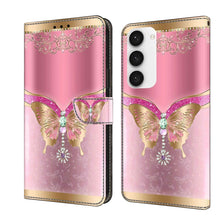 Load image into Gallery viewer, Crystal 3D Shockproof Protective Leather Phone Case, For Samsung Galaxy S23 Ultra, For Samsung Galaxy S23