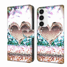 Load image into Gallery viewer, Crystal 3D Shockproof Protective Leather Phone Case, For Samsung Galaxy S23 Ultra, For Samsung Galaxy S23