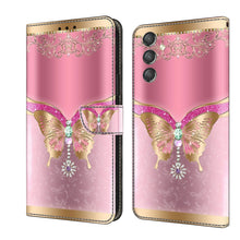 Load image into Gallery viewer, Crystal 3D Shockproof Protective Leather Phone Case, For Samsung Galaxy A14 4G / 5G, For Samsung Galaxy A24
