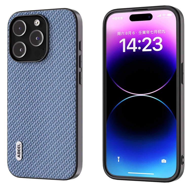 ABEEL Carbon Fiber Texture Protective Phone Case, For iPhone 15 Pro Max, For iPhone 15 Pro, For iPhone 15 Plus, For iPhone 15, For iPhone 14 Pro, For iPhone 14 Pro Max