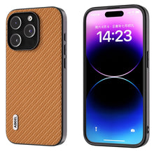 Load image into Gallery viewer, ABEEL Carbon Fiber Texture Protective Phone Case, For iPhone 15 Pro Max, For iPhone 15 Pro, For iPhone 15, For iPhone 14 Pro, For iPhone 15 Plus, For iPhone 14 Pro Max