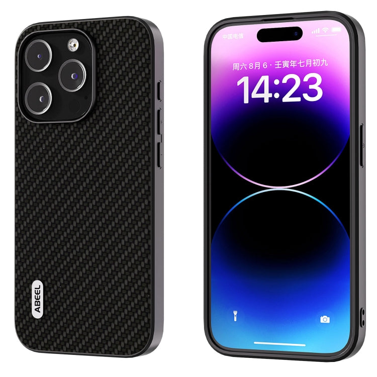 ABEEL Carbon Fiber Texture Protective Phone Case, For iPhone 15 Pro Max, For iPhone 15 Pro, For iPhone 15 Plus, For iPhone 15, For iPhone 14 Pro, For iPhone 14 Pro Max