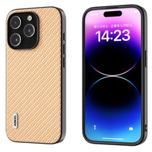 Load image into Gallery viewer, ABEEL Carbon Fiber Texture Protective Phone Case, For iPhone 15 Pro Max, For iPhone 15 Pro, For iPhone 15, For iPhone 14 Pro, For iPhone 15 Plus, For iPhone 14 Pro Max