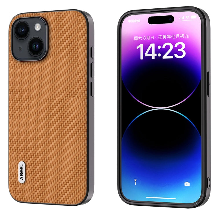 ABEEL Carbon Fiber Texture Protective Phone Case, For iPhone 15 Pro Max, For iPhone 15 Pro, For iPhone 15 Plus, For iPhone 15, For iPhone 14 Pro, For iPhone 14 Pro Max