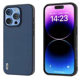 ABEEL Genuine Leather + PC Litchi Texture Phone Case, For iPhone 16 Pro Max, For iPhone 16 Pro, For iPhone 16 Plus, For iPhone 16, For iPhone 15 Pro Max, For iPhone 15 Pro, For iPhone 15 Plus, For iPhone 15, For iPhone 14 Plus, For iPhone 14           ...
