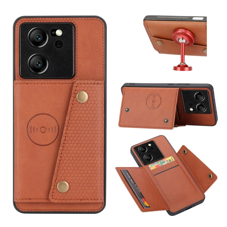 Double Buckle Card Slots Magnetic Phone Case, For Xiaomi Redmi K70 Ultra, For Xiaomi Redmi 13 4G Global, For Xiaomi Redmi Note 13 Pro 4G Global, For Xiaomi Redmi Note 13 4G Global, For Xiaomi 14 Ultra, For Xiaomi Redmi 13C 4G / Poco C65                ...