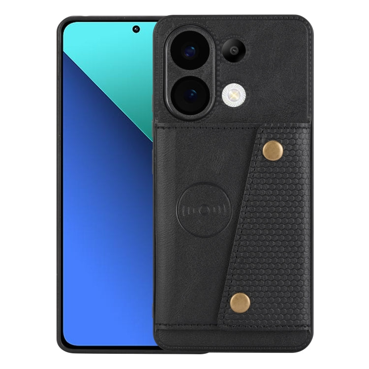 Double Buckle Card Slots Magnetic Phone Case, For Xiaomi Redmi K70 Ultra, For Xiaomi Redmi 13 4G Global, For Xiaomi Redmi Note 13 Pro 4G Global, For Xiaomi Redmi Note 13 4G Global, For Xiaomi 14 Ultra, For Xiaomi Redmi 13C 4G / Poco C65                ...
