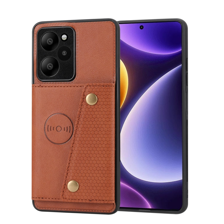 Double Buckle Card Slots Magnetic Phone Case, For Xiaomi Redmi K70 Ultra, For Xiaomi Redmi 13 4G Global, For Xiaomi Redmi Note 13 Pro 4G Global, For Xiaomi Redmi Note 13 4G Global, For Xiaomi 14 Ultra, For Xiaomi Redmi 13C 4G / Poco C65                ...