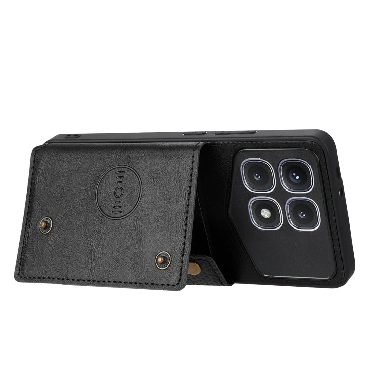 Double Buckle Card Slots Magnetic Phone Case, For Xiaomi Redmi K70 Ultra, For Xiaomi Redmi 13 4G Global, For Xiaomi Redmi Note 13 Pro 4G Global, For Xiaomi Redmi Note 13 4G Global, For Xiaomi 14 Ultra, For Xiaomi Redmi 13C 4G / Poco C65                ...