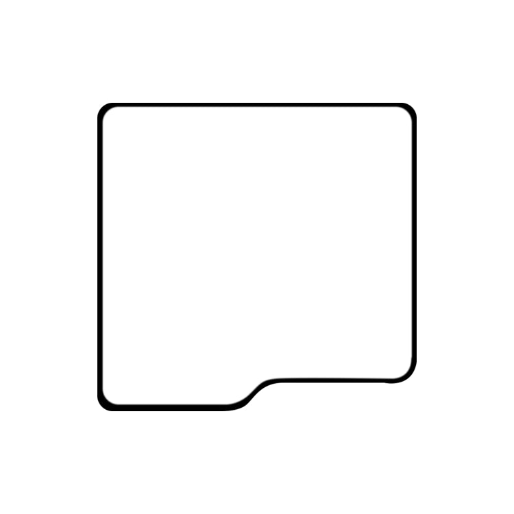 25pcs External Small Screen Full Glue Full Cover Screen Protector Tempered Glass Film